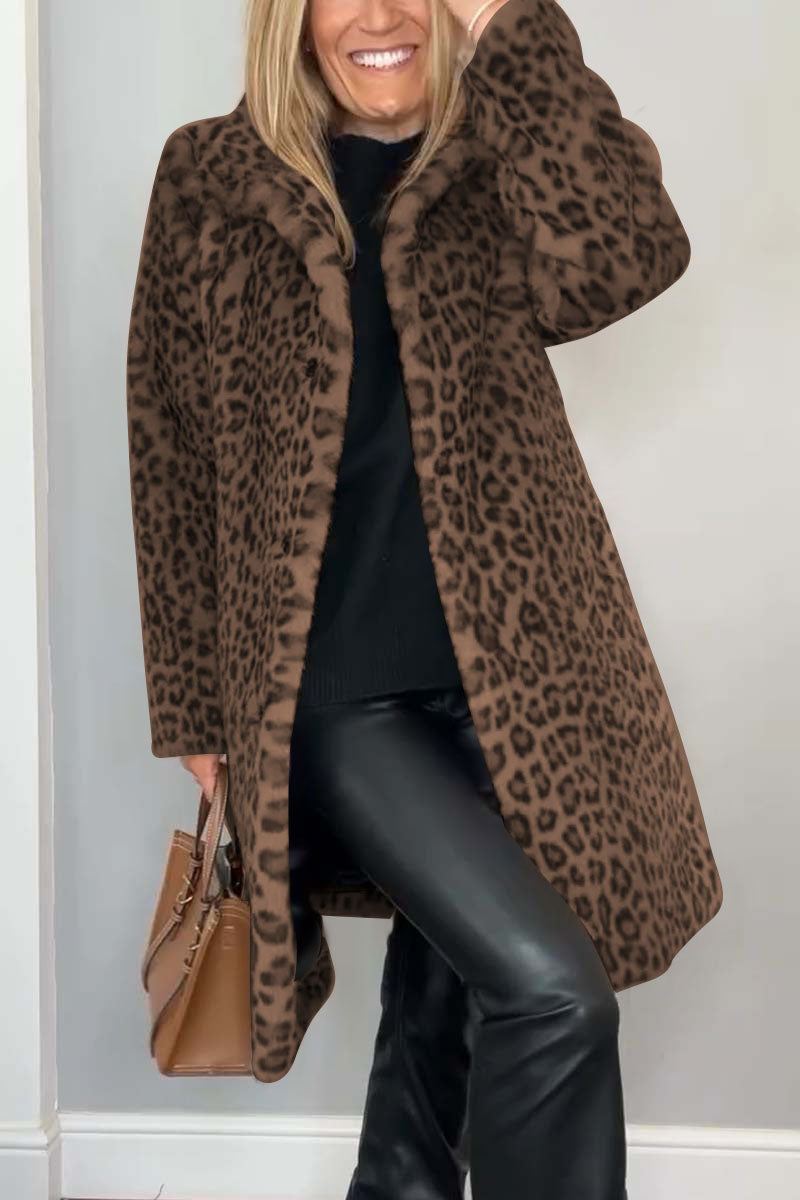 ROSA™ | Windproof Leopard Winter Coat