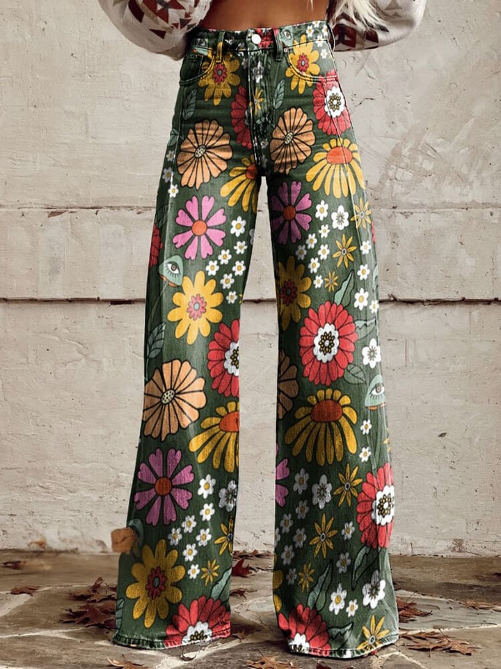 Groovy Garden | Vintage Flared Jeans