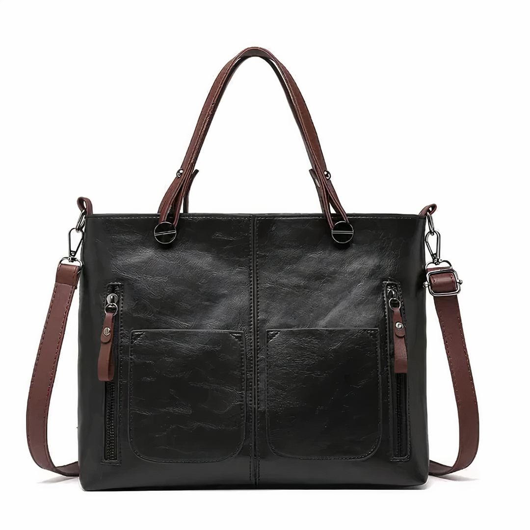 Lana | Vintage style leather shoulder bag