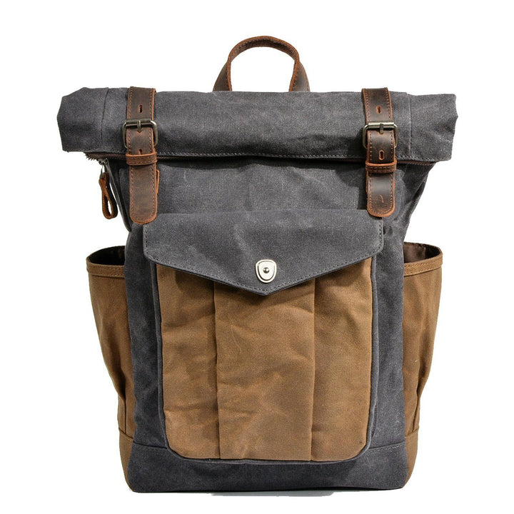 MARSEILLE | Waxed Canvas Roll Top Backpack