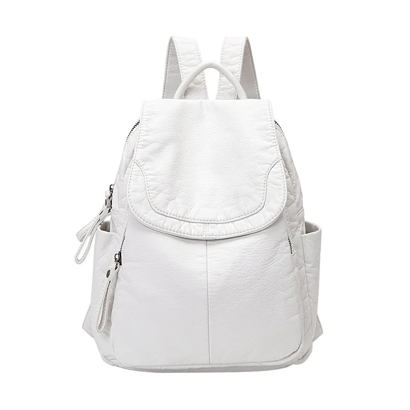 Violie | Washed Leather Backpack