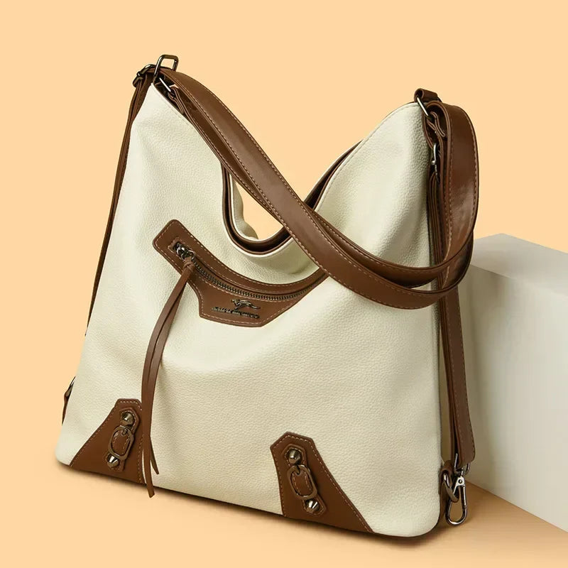 Melanie | Elegant Leather Bag with Multiple Compartments