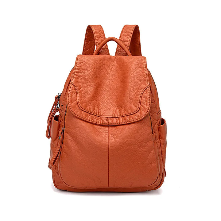 Violie | Washed Leather Backpack