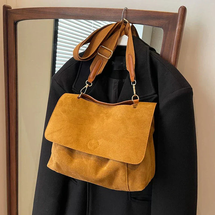 Vela | Vintage Suede Shoulder Bag