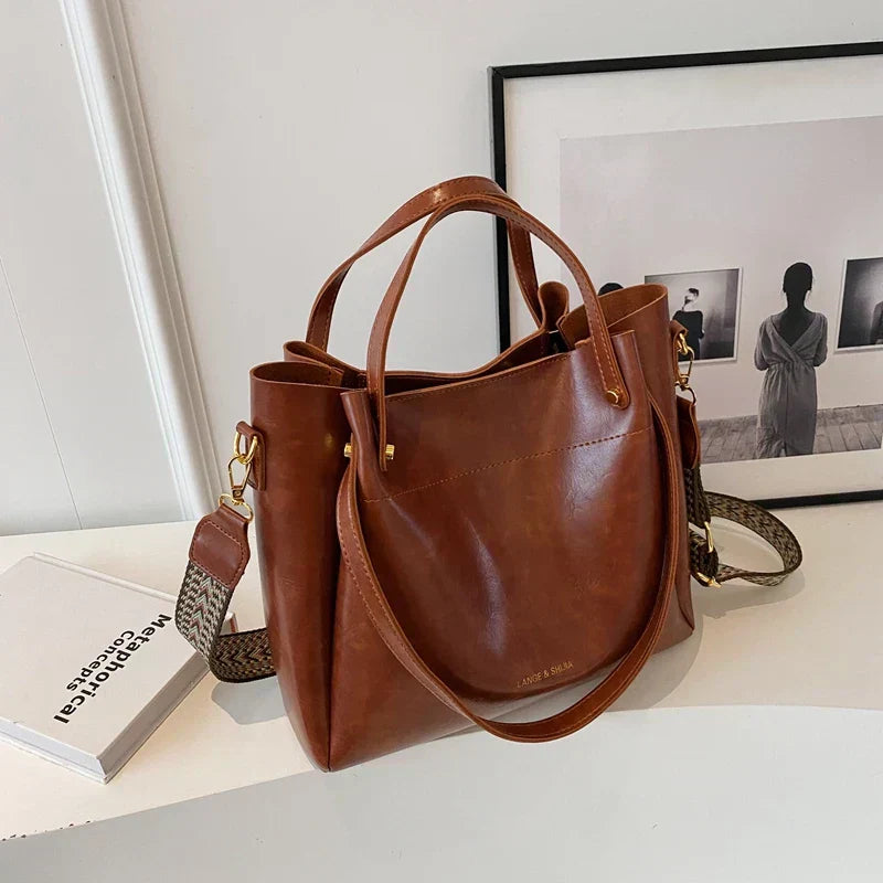 Darina | Elegant Leather Bag with Two Straps