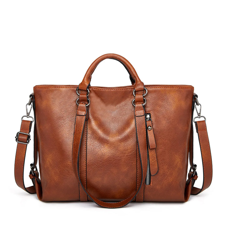 Selene | Leather Tote shoulder bag