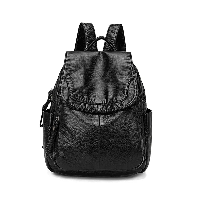 Violie | Washed Leather Backpack