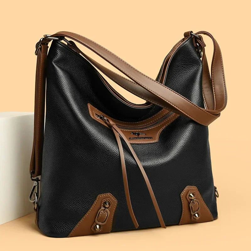 Melanie | Elegant Leather Bag with Multiple Compartments