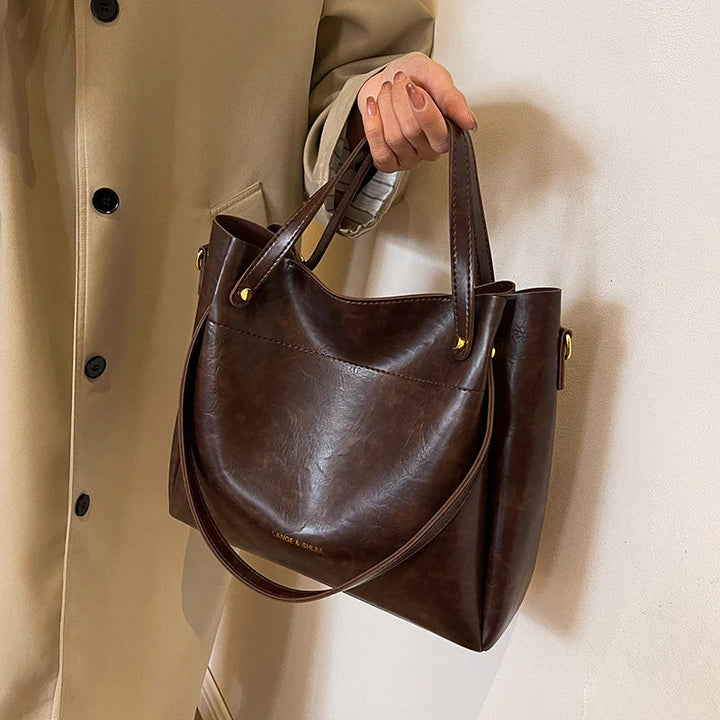 Darina | Elegant Leather Bag with Two Straps