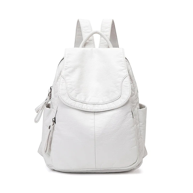 Violie | Washed Leather Backpack