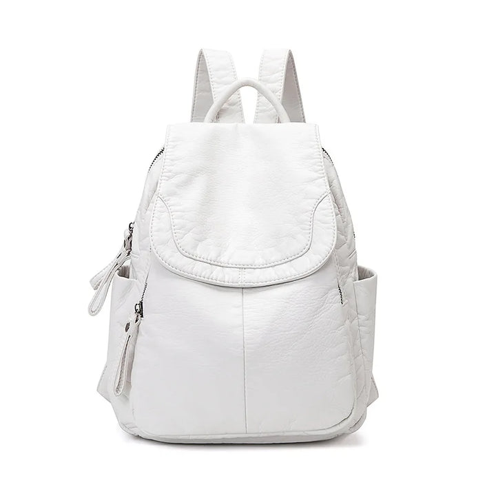 Violie | Washed Leather Backpack