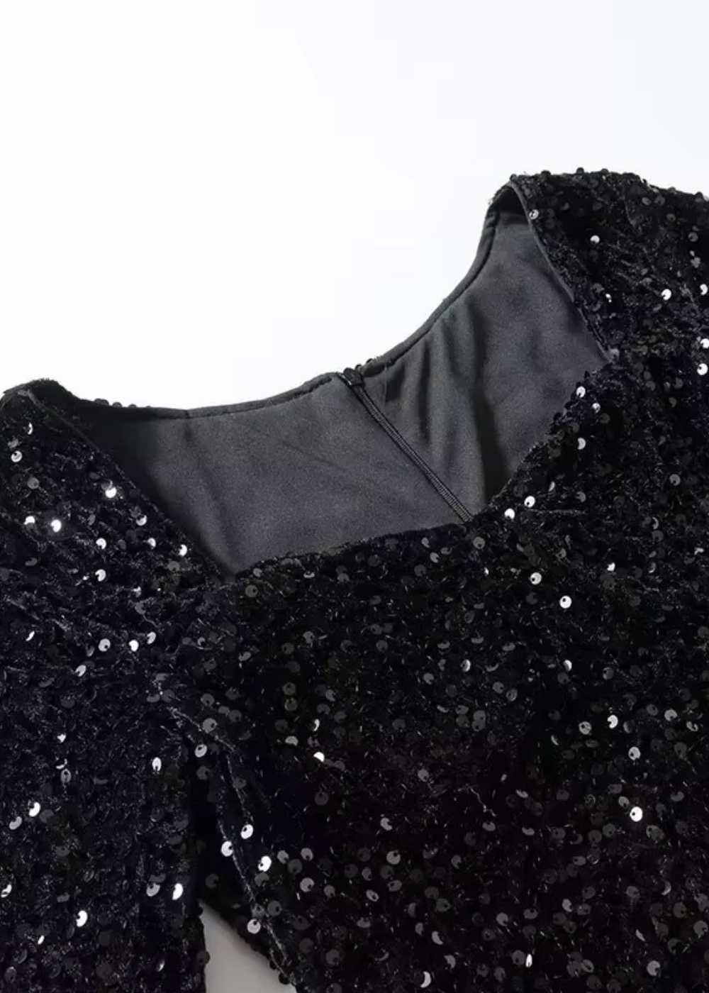 STELLA | Black Sequin Mini Dress