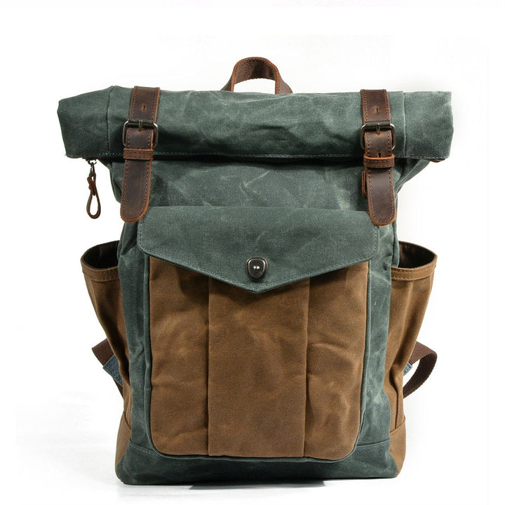 MARSEILLE | Waxed Canvas Roll Top Backpack