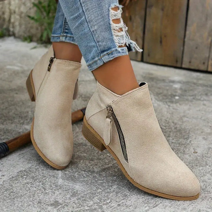 Sienna | Cozy Suede Ankle Boots