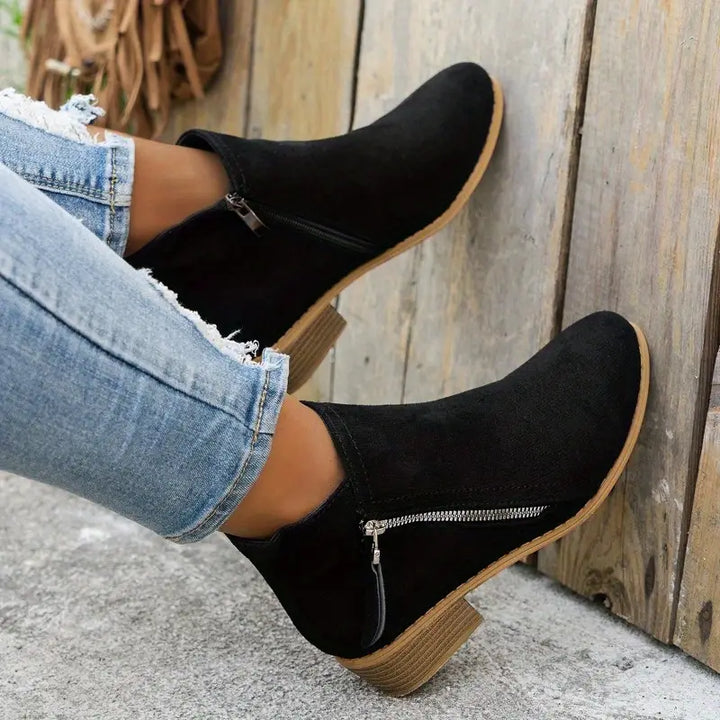 Sienna | Cozy Suede Ankle Boots