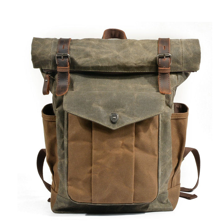 MARSEILLE | Waxed Canvas Roll Top Backpack