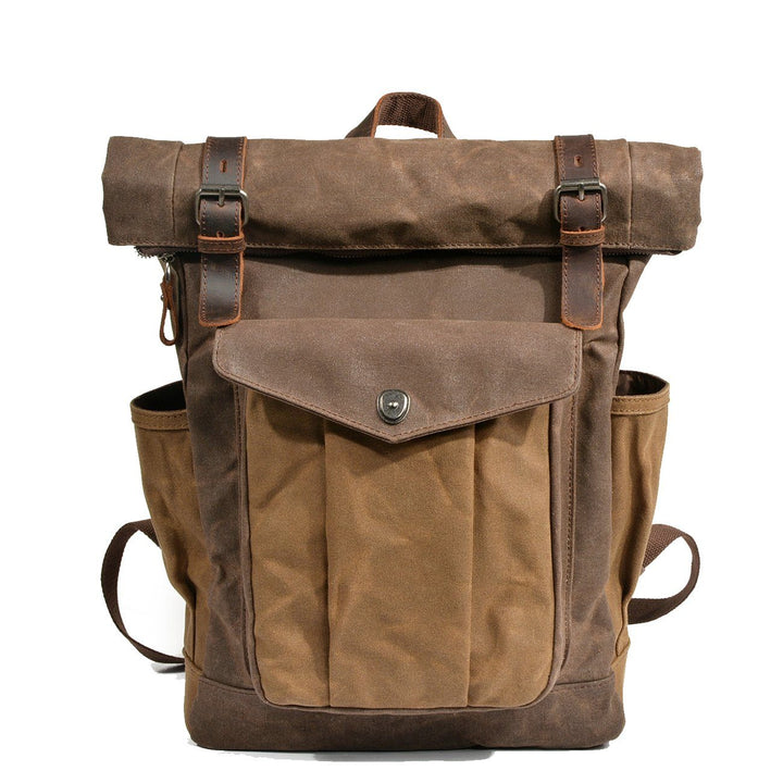 MARSEILLE | Waxed Canvas Roll Top Backpack