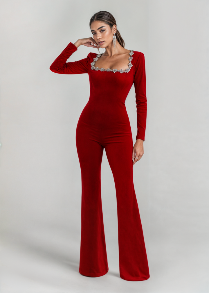 Valeria | Jumpsuit with detailed neckline