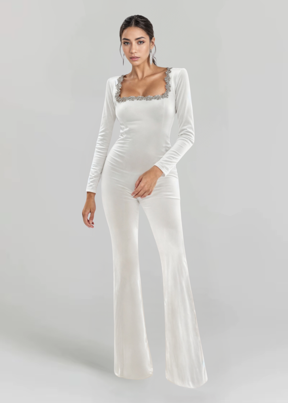 Valeria | Jumpsuit with detailed neckline