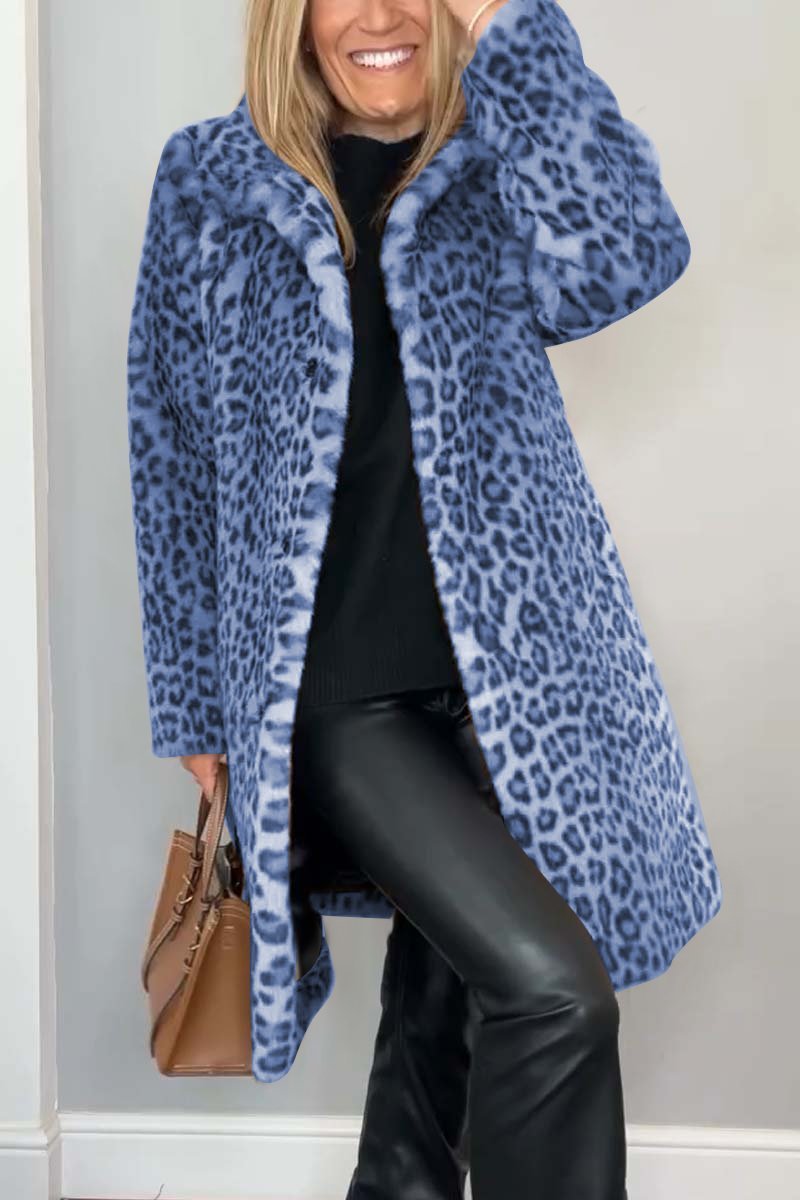 ROSA™ | Windproof Leopard Winter Coat