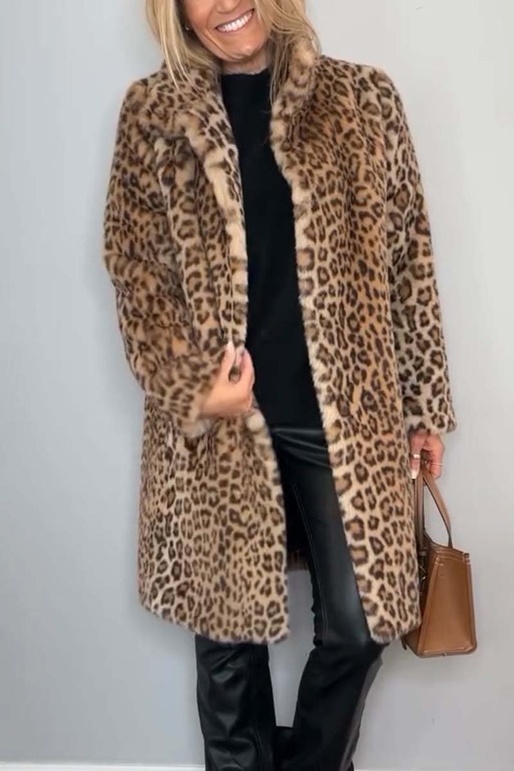 ROSA™ | Windproof Leopard Winter Coat