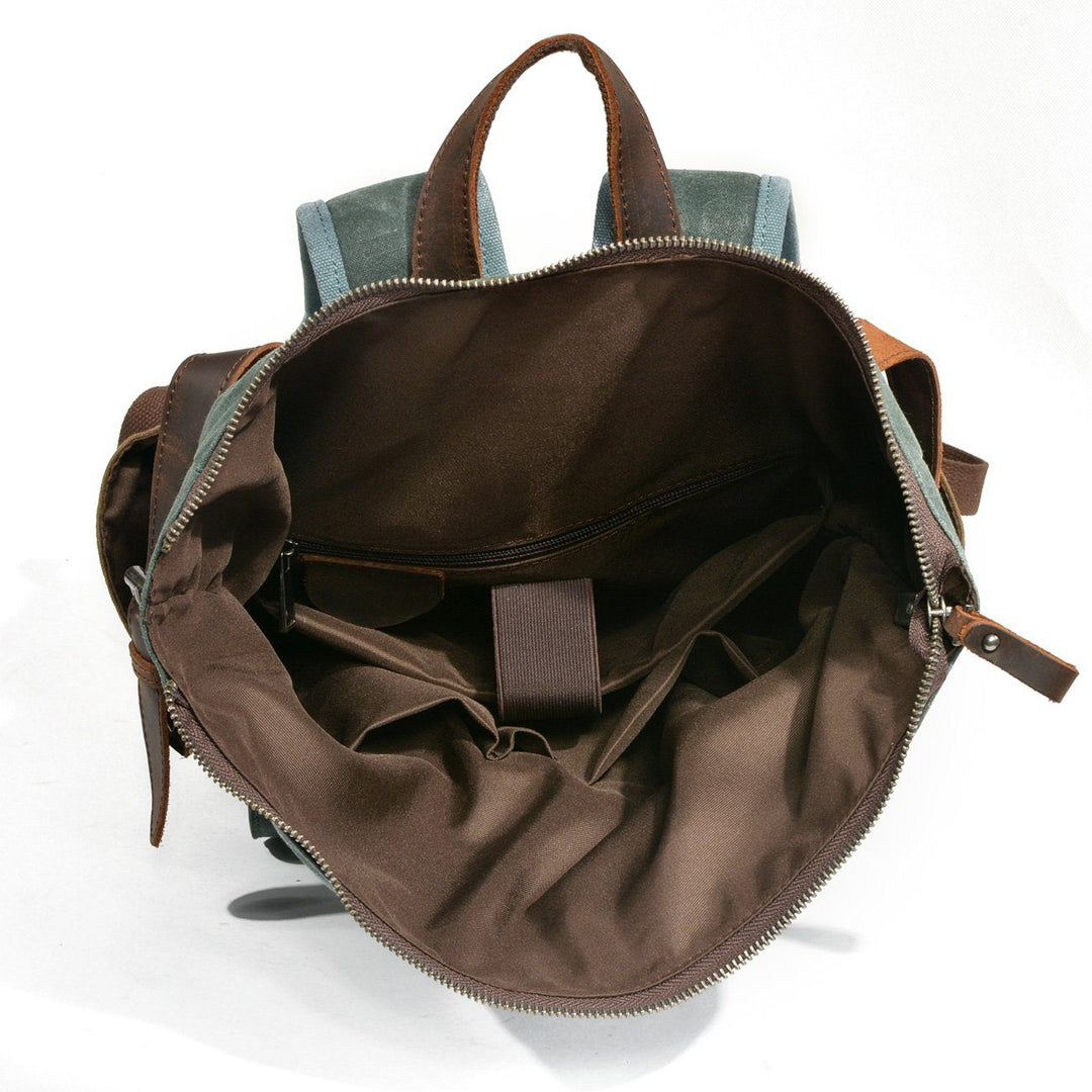 MARSEILLE | Waxed Canvas Roll Top Backpack