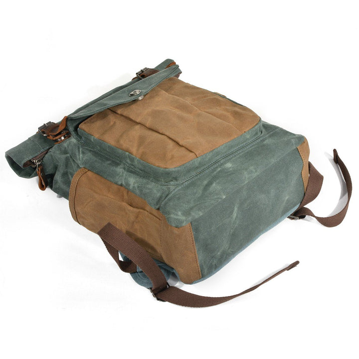 MARSEILLE | Waxed Canvas Roll Top Backpack