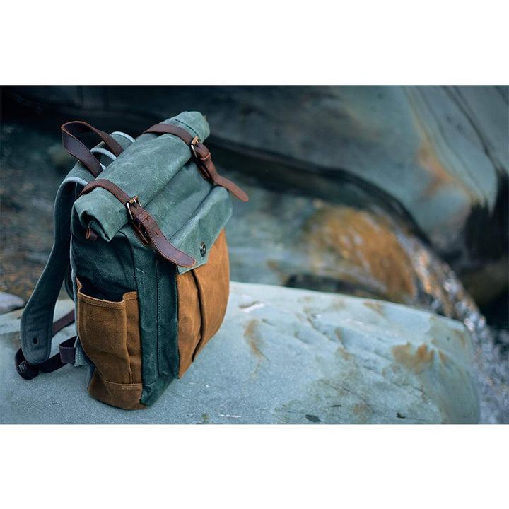 MARSEILLE | Waxed Canvas Roll Top Backpack