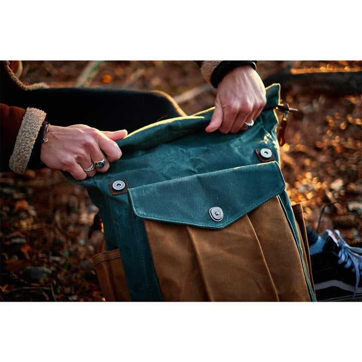 MARSEILLE | Waxed Canvas Roll Top Backpack