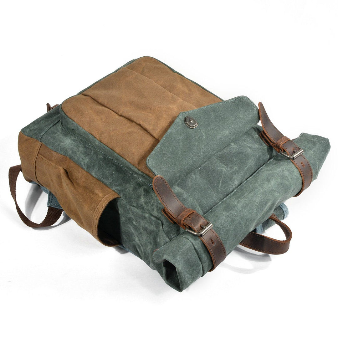 MARSEILLE | Waxed Canvas Roll Top Backpack