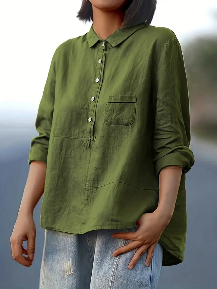 Chewy | Linen  Casual Loose Shirt